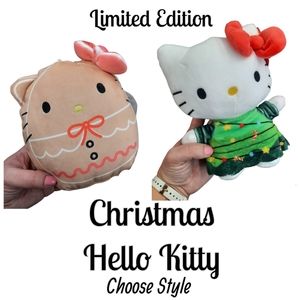 Christmas Hello Kitty Squishmallow Gingerbread OR Hello Kitty Tree Dress NEW